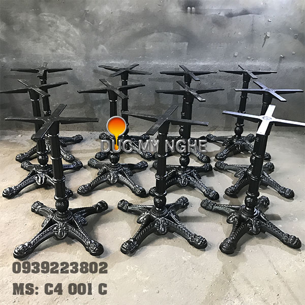 Bàn cafe 4 chân đâu lân đế lớn C4 001 C h7